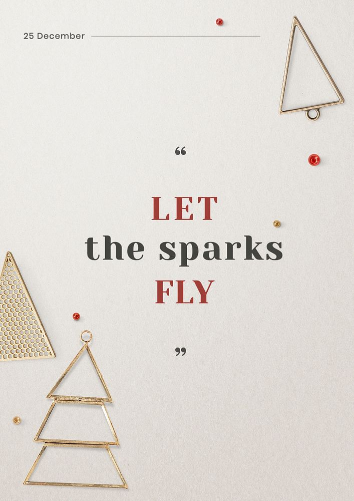 Let the sparks fly poster template