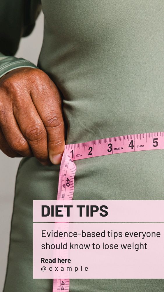 Diet tips Instagram story template