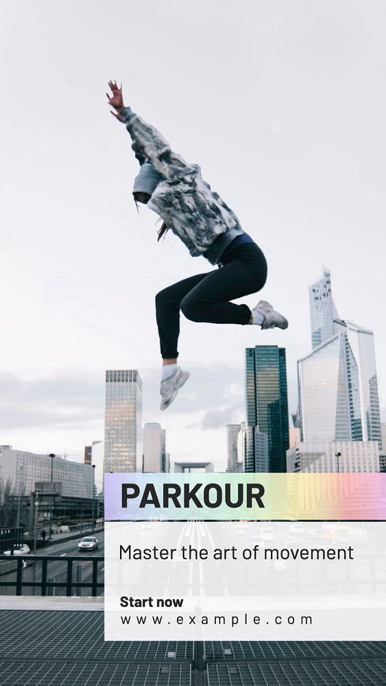 Parkour Instagram story template