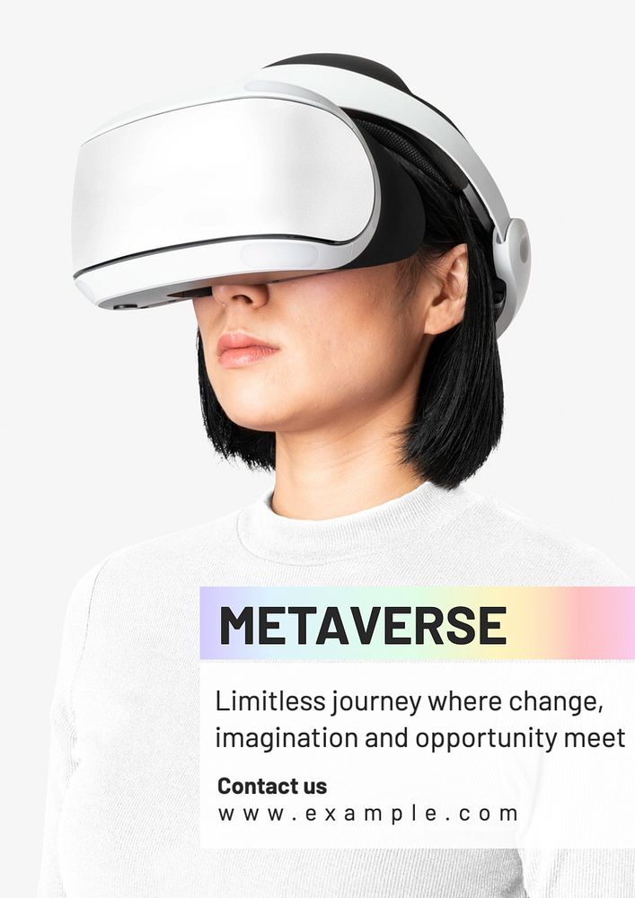 Metaverse poster template