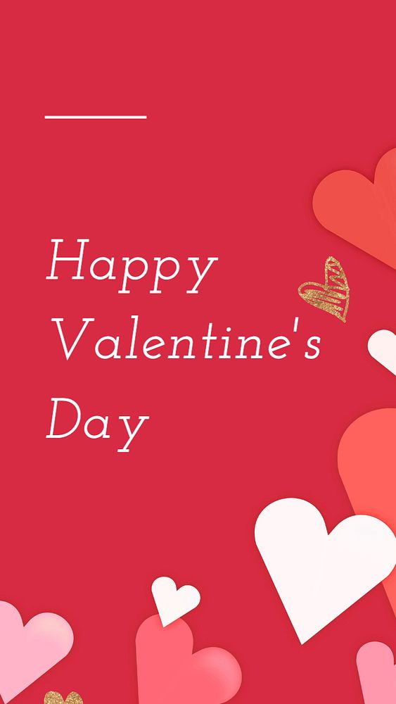 Happy valentine' s day Facebook story template