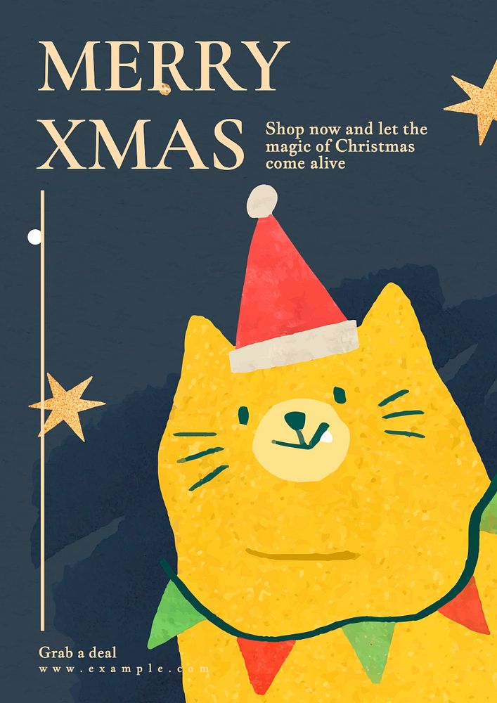 Christmas poster template