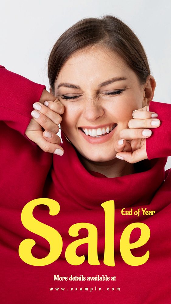 Winter sale Instagram story template