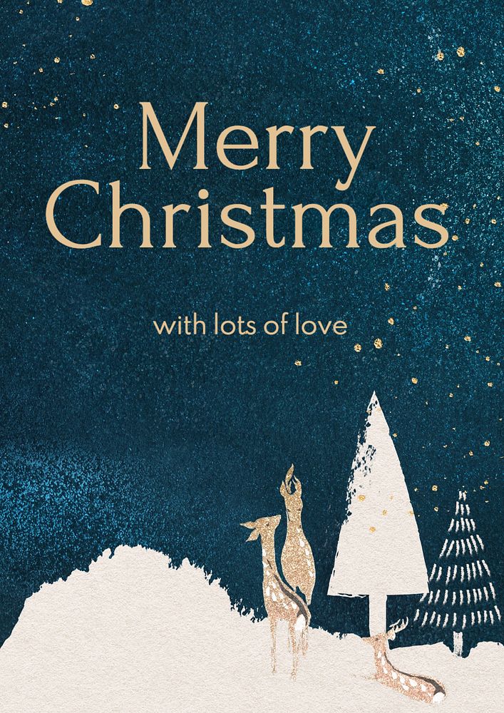 Merry Christmas poster template