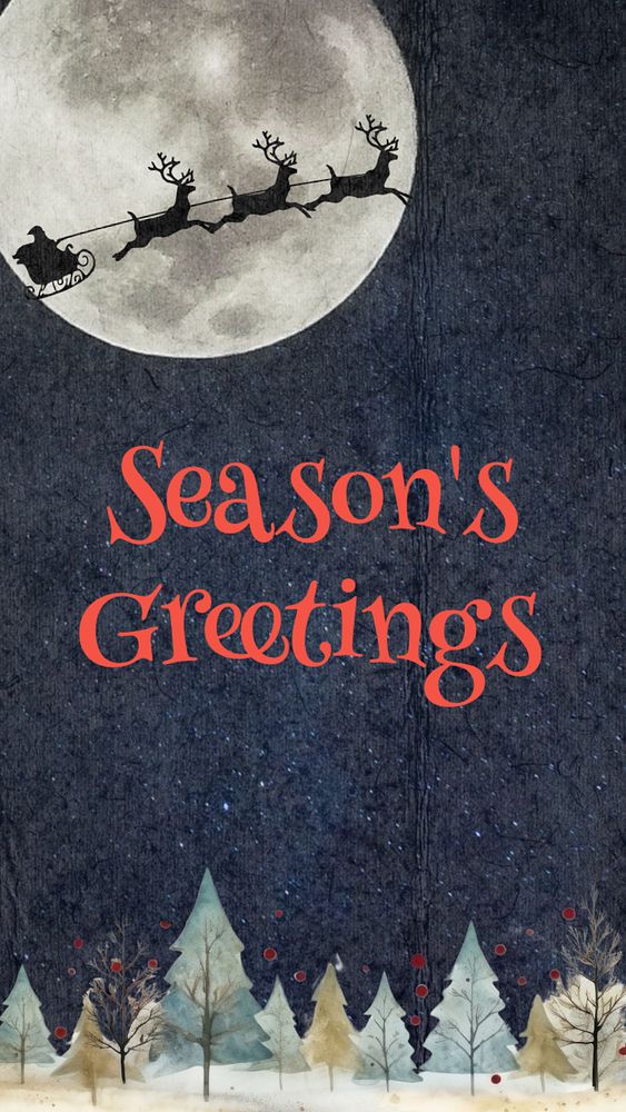 Season's greetings Instagram story template