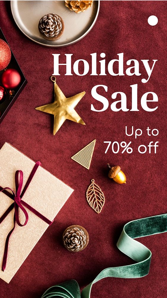 Holiday sale Instagram story template