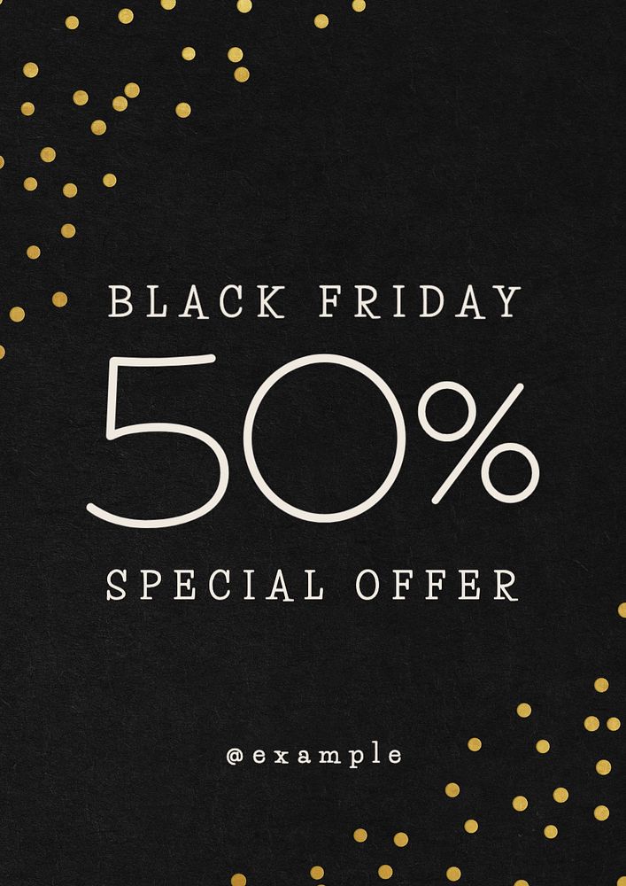 Black Friday poster template