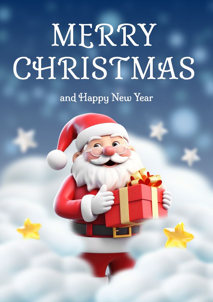 Merry Christmas poster template