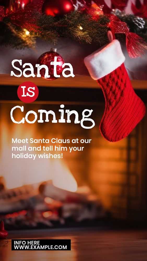 Christmas & Santa Instagram story template