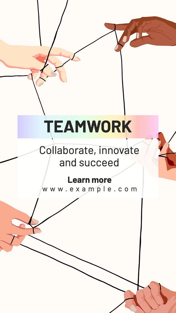 Teamwork Instagram story template