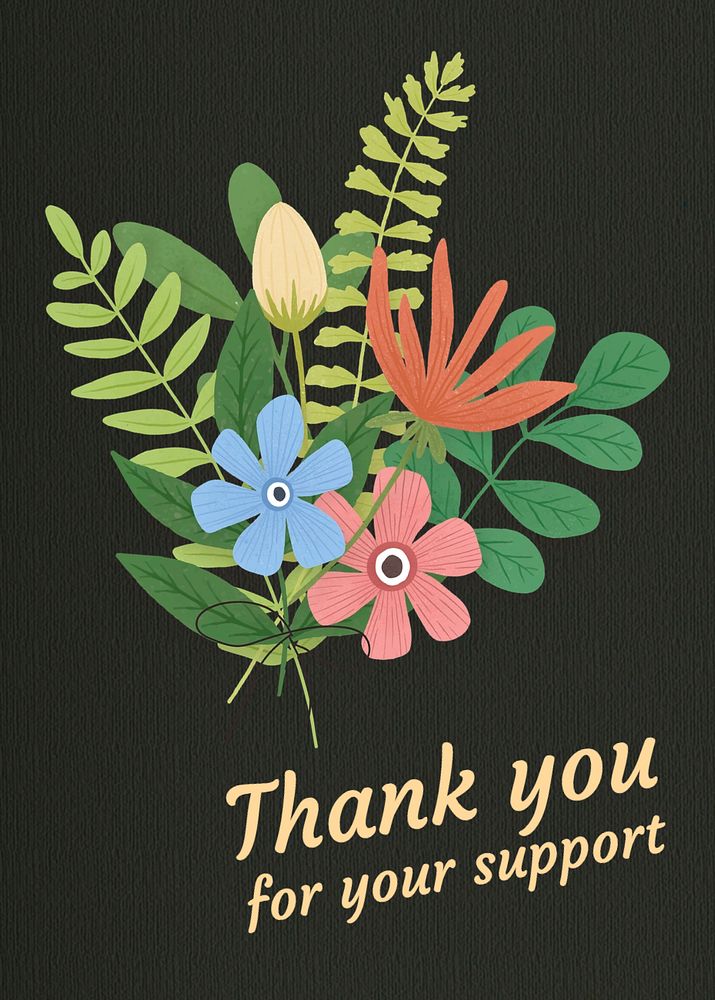 Thank you poster template