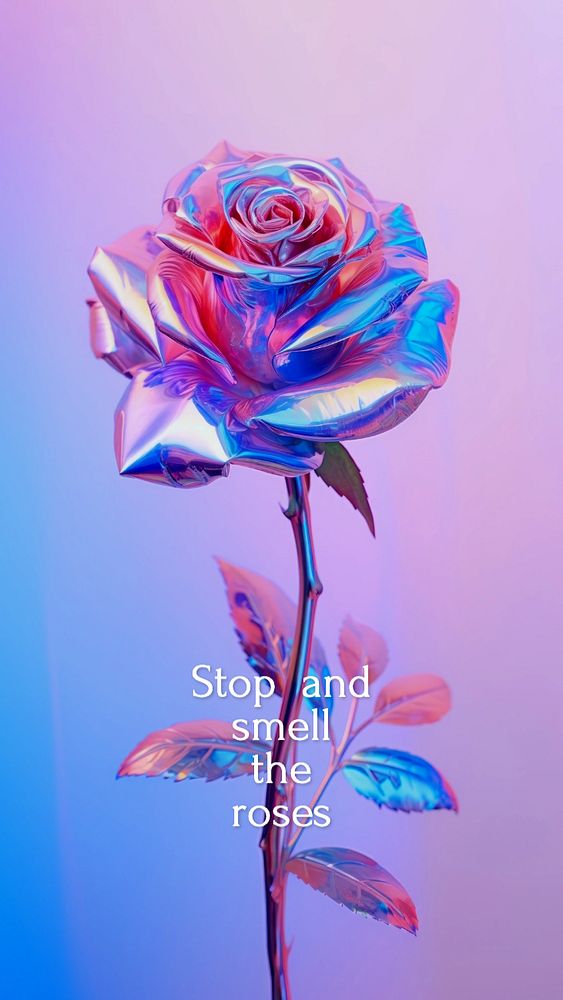 Flower quote Instagram story template