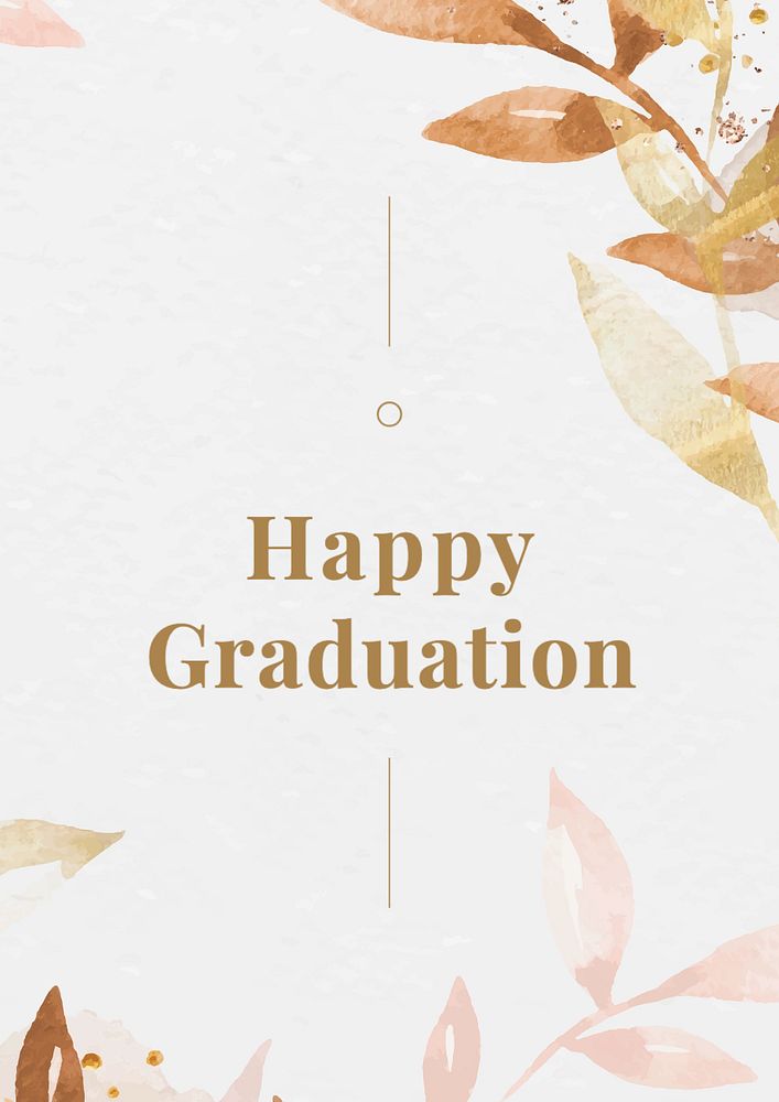 Happy graduation poster template