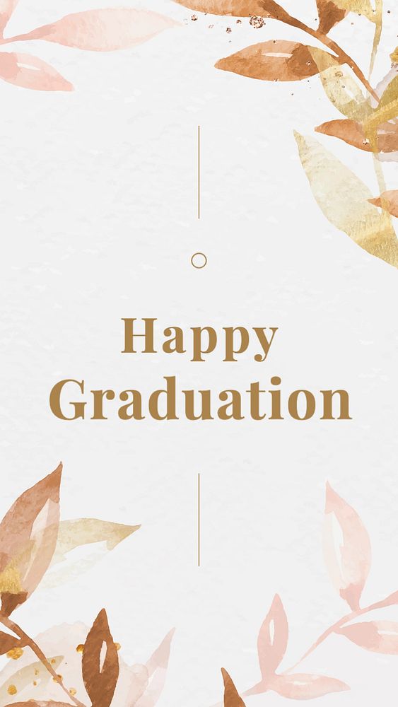 Happy graduation Facebook story template