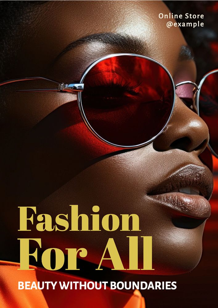 Fashion poster template