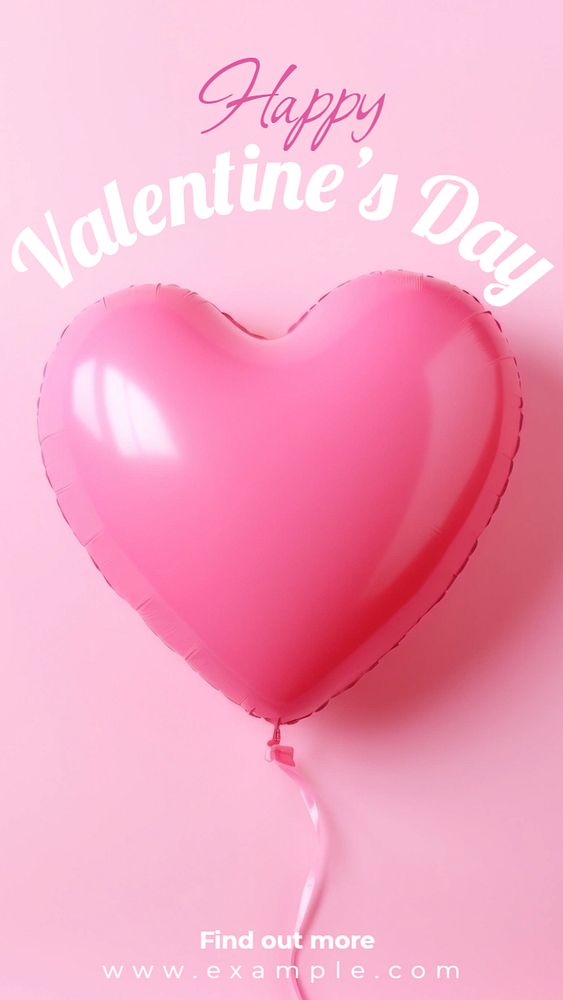 Happy valentines day Facebook story template