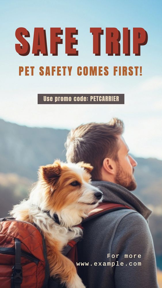 Pet shop Facebook story template