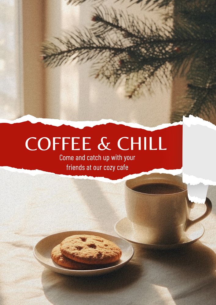 Coffee shop poster template