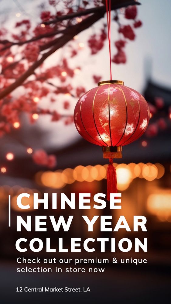 Chinese New Year Facebook story template