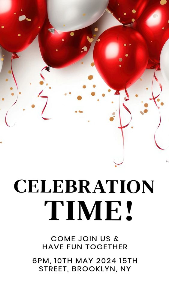 Celebration time Facebook story template