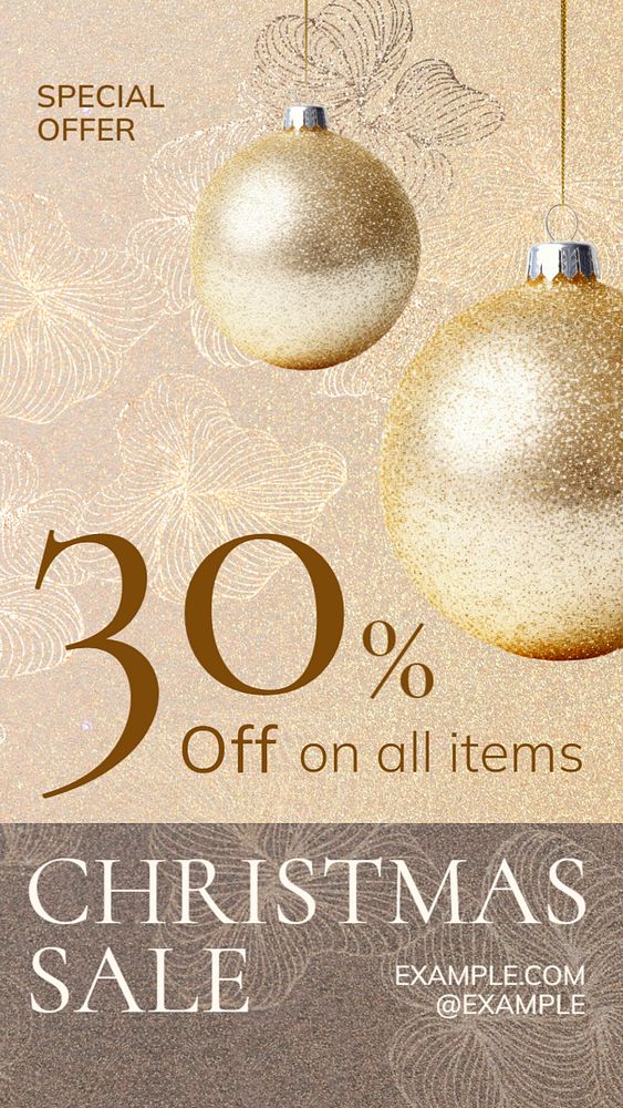 Christmas sale Instagram story template