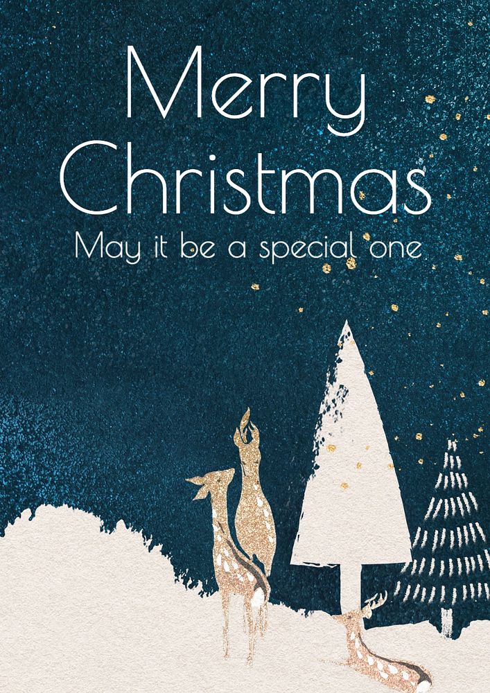 Merry Christmas poster template