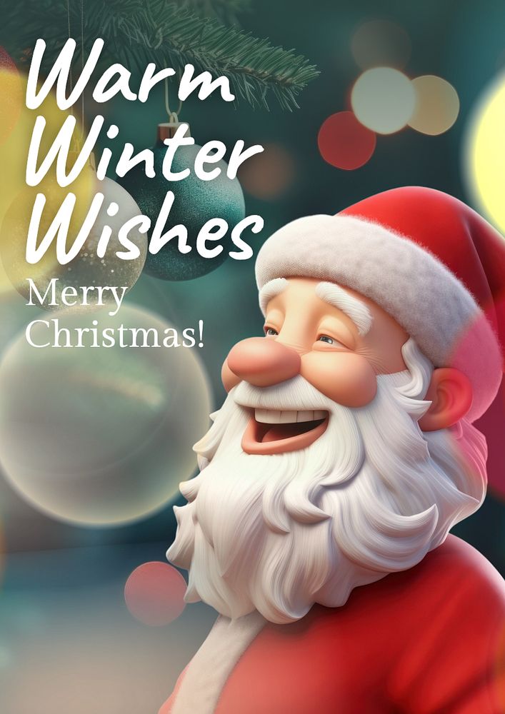 Merry Christmas poster template