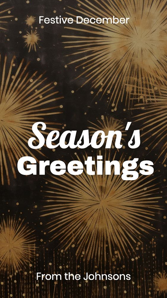 Season's Greetings Instagram story template