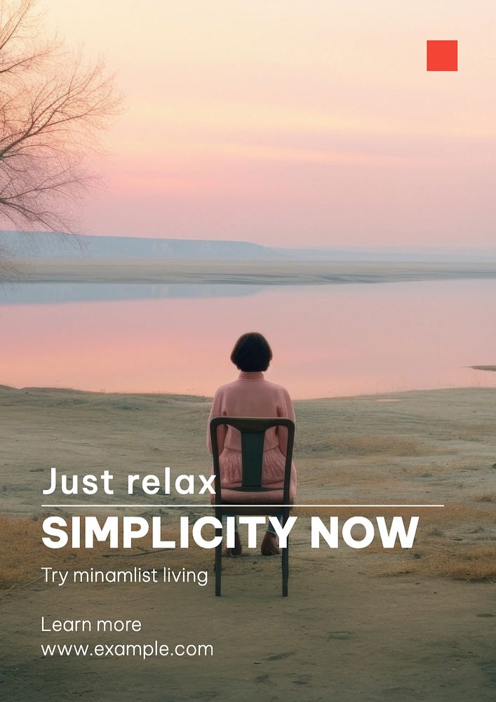 Simplicity now poster template