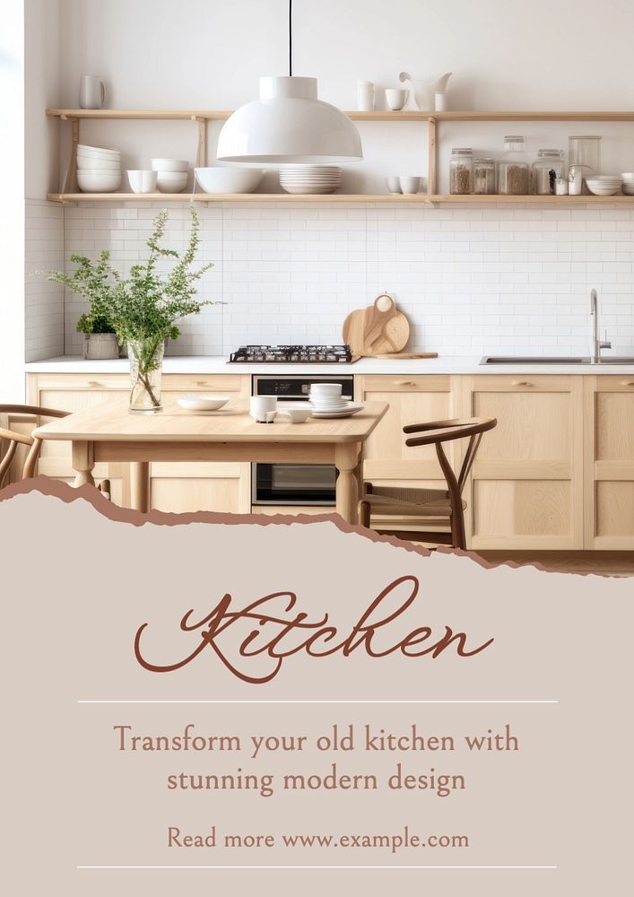 Kitchen poster template