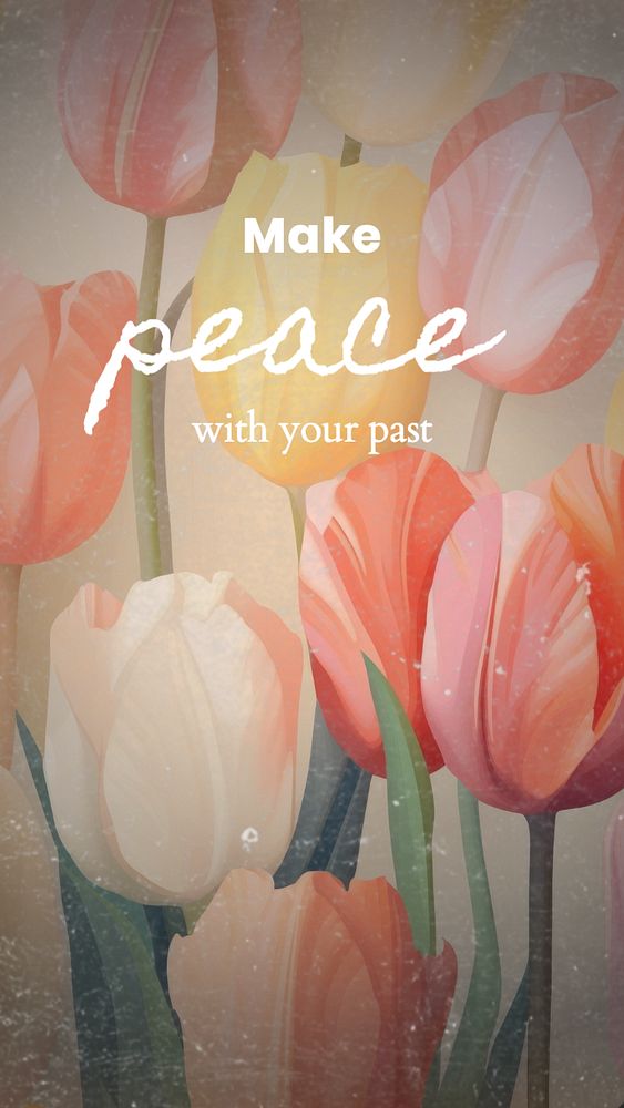 Positivity quote mobile wallpaper template