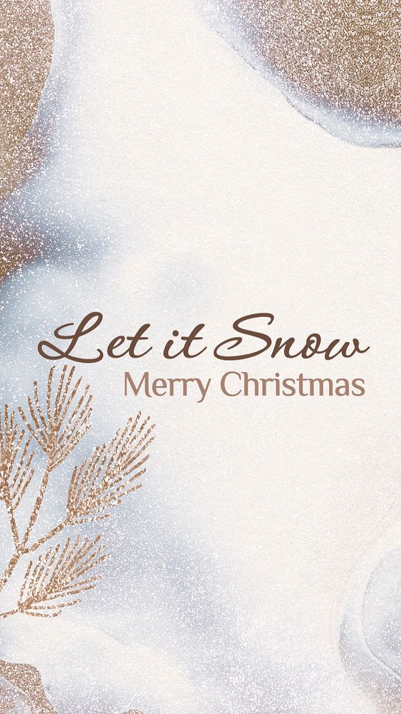 Let it snow Facebook story template