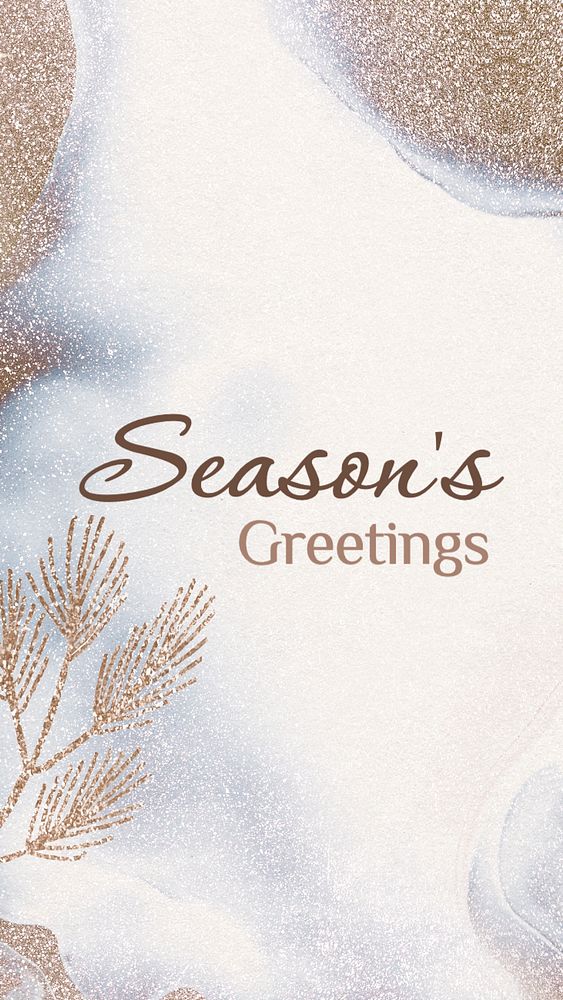 Seasons greetings Facebook story template