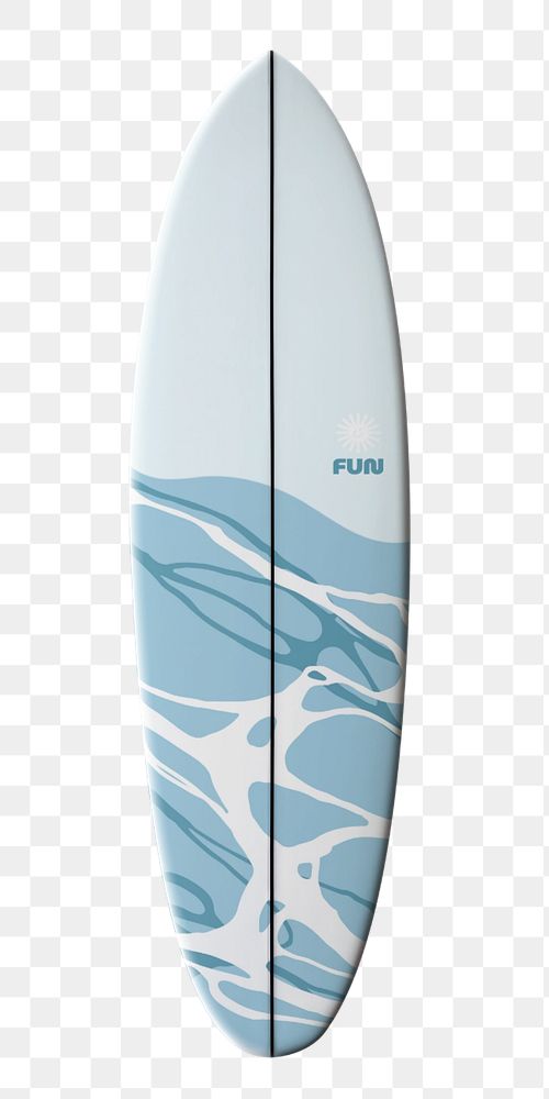 Surfboard mockup, surfing equipment , editable design