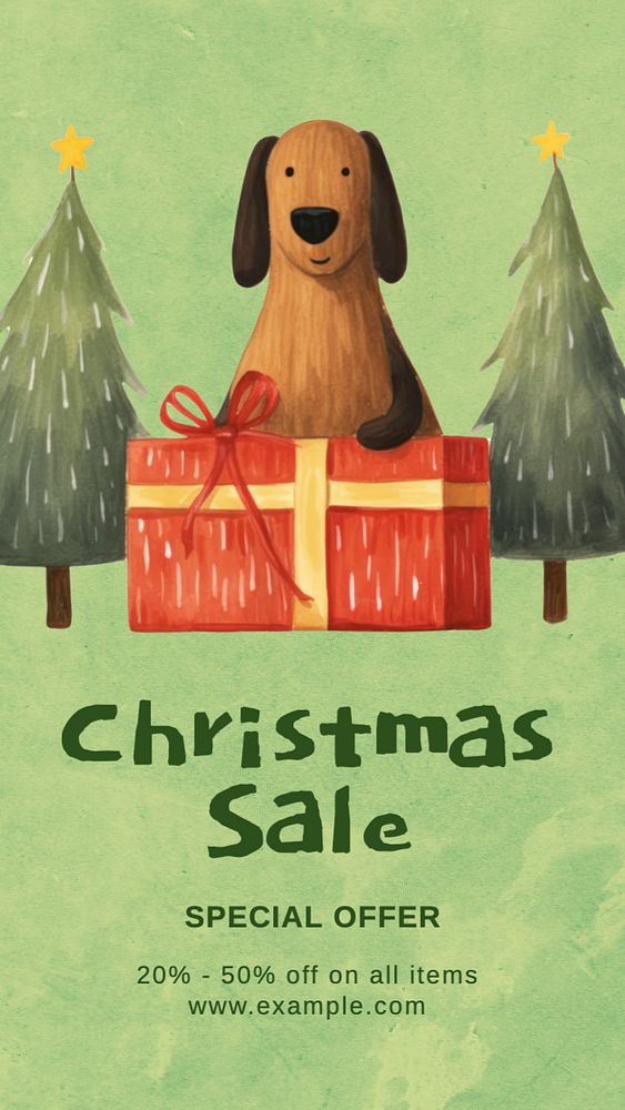 Christmas sale Instagram story template