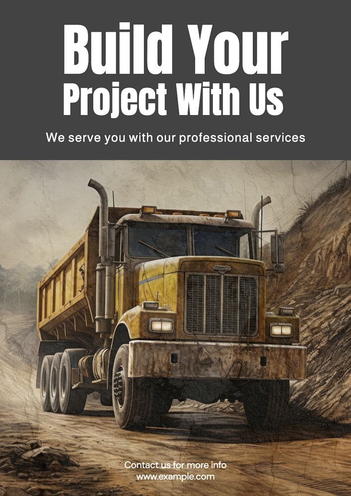 Professional services poster template