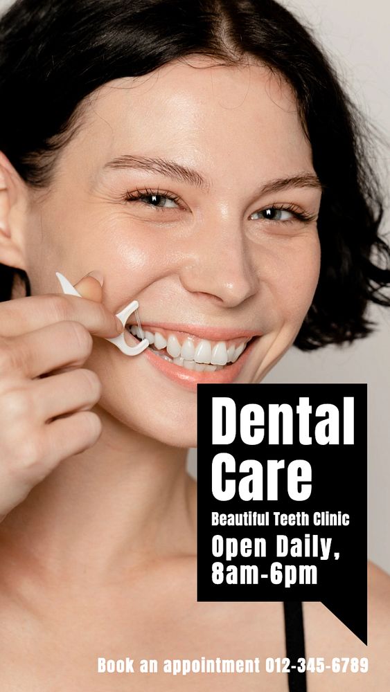 Dental care Facebook story template