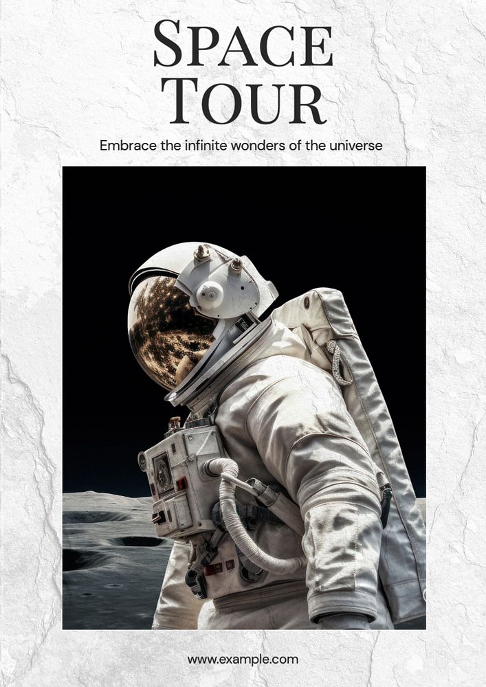 Space tours poster template