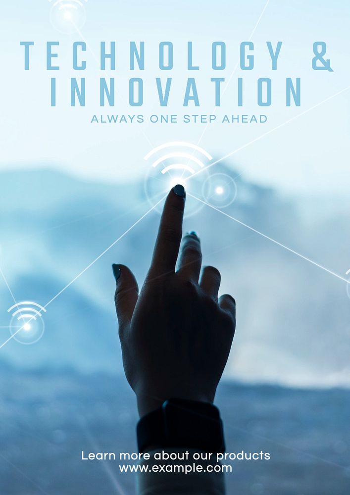 Technology & innovation poster template