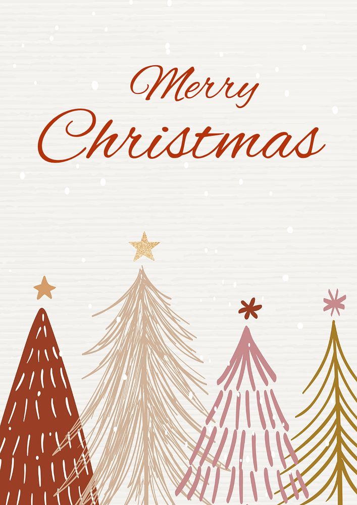 Merry Christmas poster template