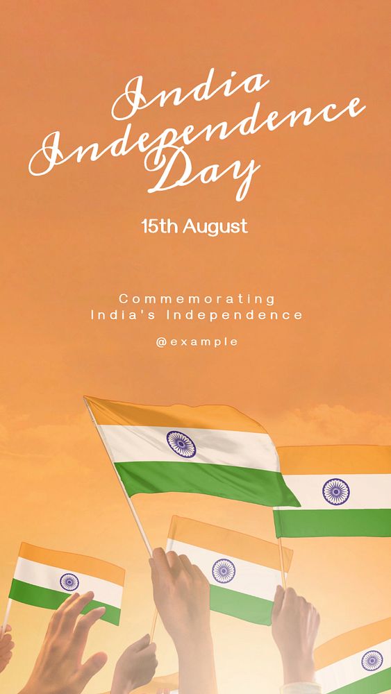 India independence day Facebook story template