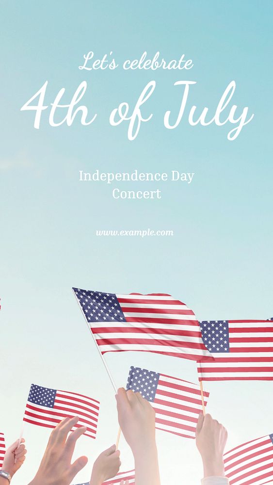 4th of July Facebook story template