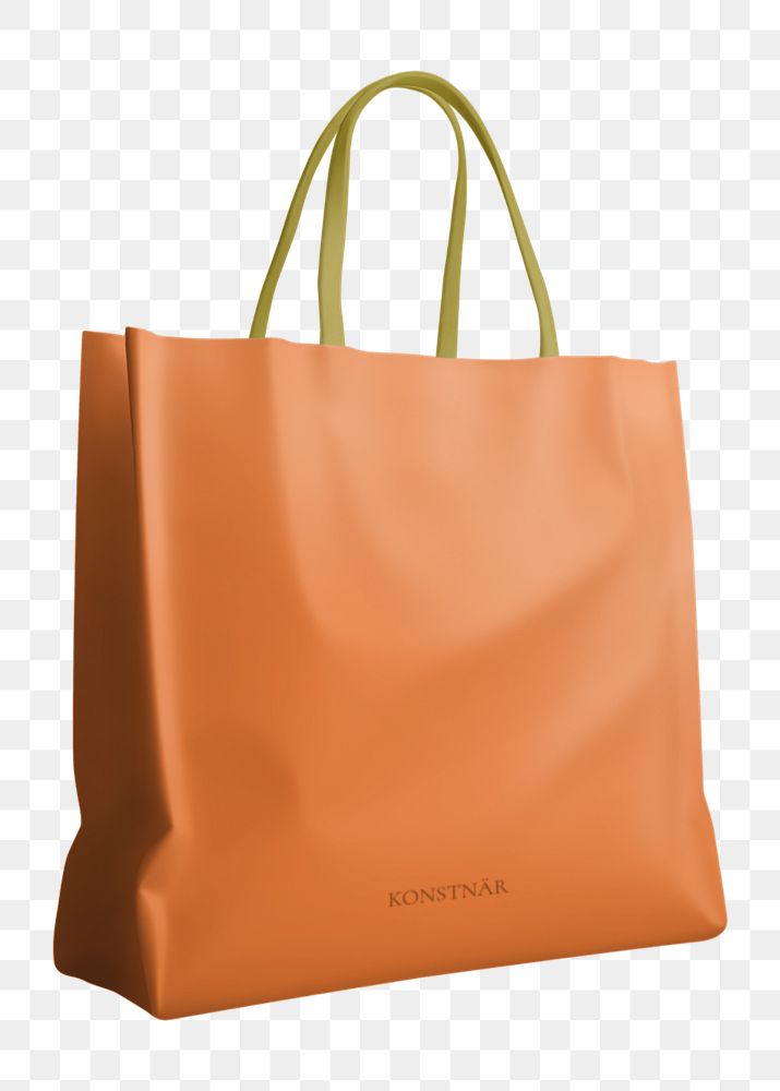 Brown shopping bag mockup, editable design