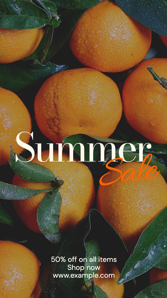 Summer Sale Facebook story template