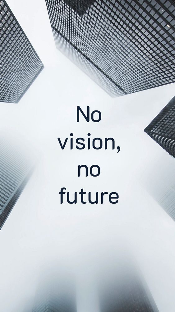 Vision & future quote Facebook story template