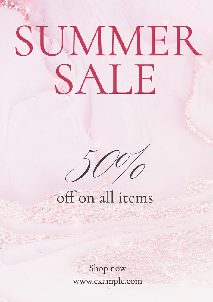 Summer Sale poster template