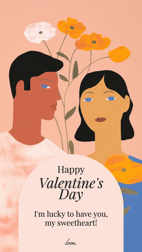 Valentine's day Instagram story template