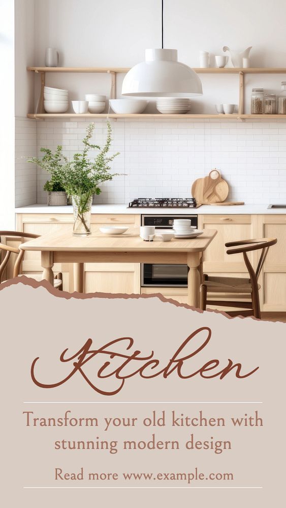 Kitchen Facebook story template