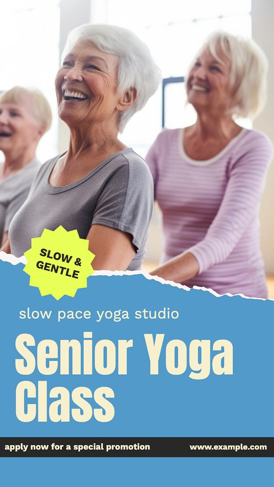 Yoga class Facebook story template