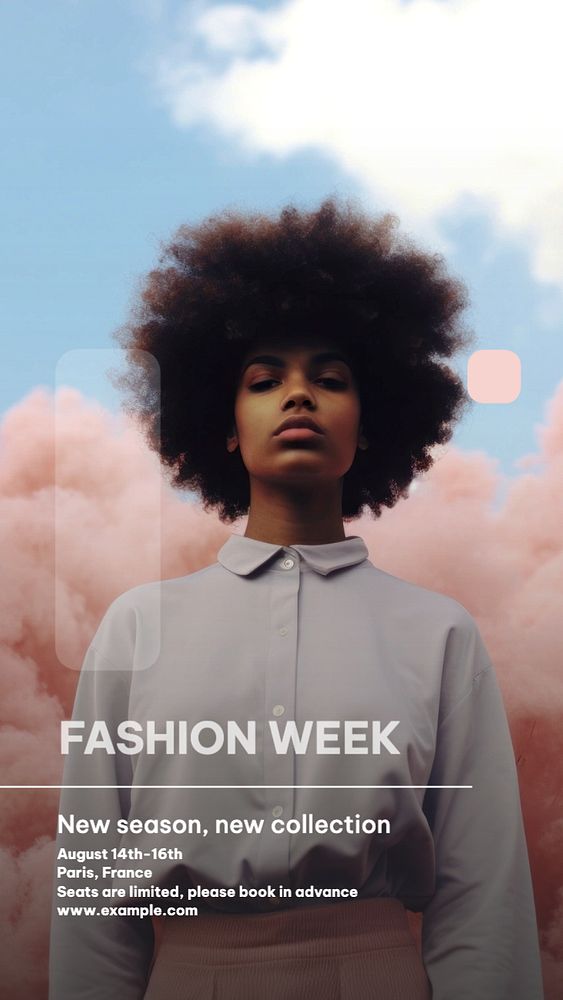 Fashion week Facebook story template